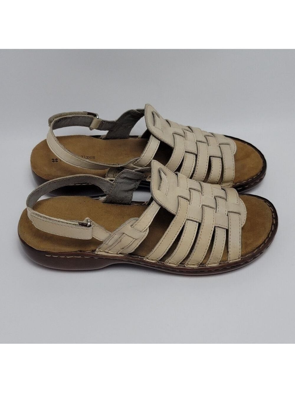 Naturalizer Pompano Leather Fisherman Slingback Casual Comfort Sandals Size 8.5 - Picture 1 of 11